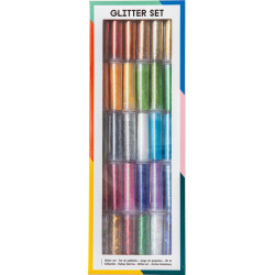 4001868005295 - 30 TUBES 3G POUDRE DE PAILLETTES GLITTER ASSORTIS