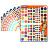 3134725015586 - 744 GOMMETTES RONDES METALISÉES COLORIS ASSORTIS