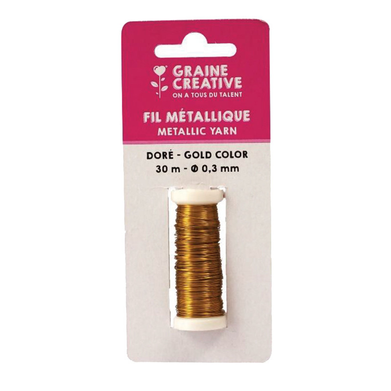 3532432007243 - FIL METALLIQUE OR BOBINE 28M