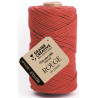 3532432001272 - 1 BOBINE COTON CABLÉ RECYCLE 100M COLORIS ROUGE