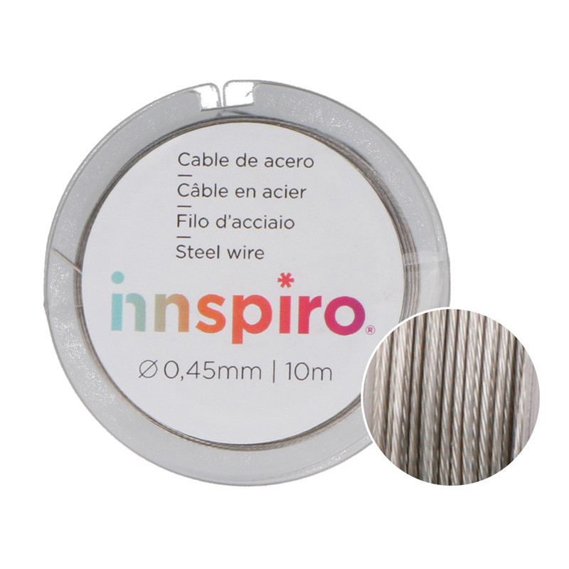 8428885159613 - FIL CABLE METAL ARGENT 10M