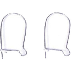 8428885033906 - 5 PAIRES DE CROCHETS FERMÉS POUR BOUCLES D'OREILLES ARGENT