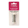 8428885155912 - FIL METALLIQUE ARGENT BOBINE 28M