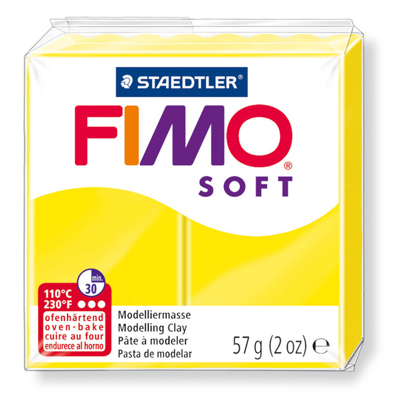 4006608809430 - FIMO SOFT JAUNE CITRON PAIN 57G