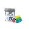 8714181263155 - PÂTE À MODELER POUR CRAIE DE TROTTOIR 6 X 125G COLORIS ASSORTIS