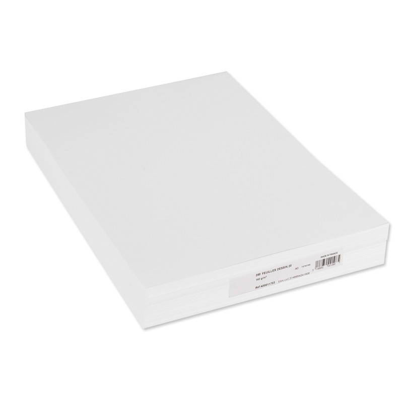 3148950144751 - 250F PAPIER DESSIN BLANC A3 160G