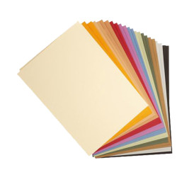 3329689602525 - 24F PAPIER DESSIN COLORIS PASTELS ASSORTIS 50X65 160G