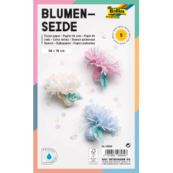 4001868065848 - 5F PAPIER DE SOIE IRISÉ 50X70CM ASSORTIES