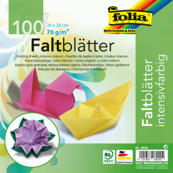 4001868089202 - 100F ORIGAMI 20X20CM UNIES ASSORTIES
