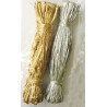 3532432203034 - 2 BOBINES RAPHIA OR ET ARGENT
