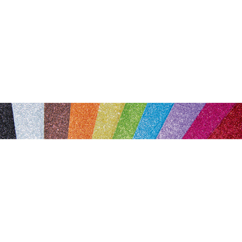 3065501955997 - 10F CARTON PAILLETTÉ 200G 50X70CM ASSORTIES