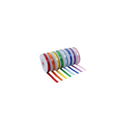 3701385301016 - 8 RUBANS SATIN 6MMX10M ASSORTIS