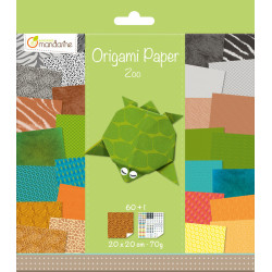 3065500525047 - 60F ORIGAMI 20X20CM PAPER ZOO