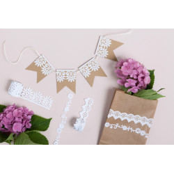 4001868047226 - 3 BORDURES VELOURS ADHÉSIVES BlancHES DENTELÉES