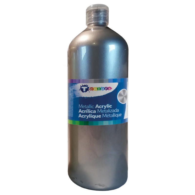 3760002574011 - FLACON ACRYLIQUE 500 ML ARGENT