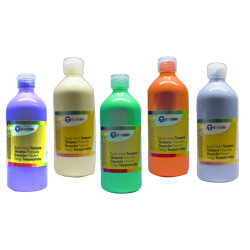 3760002572536 - GOUACHE PASTEL 5 FLACONS 250ML ASSORTIS