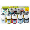 3167865990406 - ENCRE A DESSINER VEGETALE 5 FLACONS 45 ML COLORIS PRIMAIRES