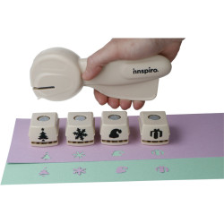 8428885378731 - SET PERFORATRICE PUNCH 4 CARTOUCHES MODELES NOEL