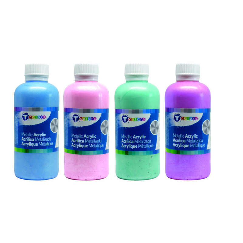 3760002572598 - ACRYLIQUE NACREE 4 FLACONS 250ML ASSORTIS