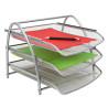 3129710009015 - 3 CORBEILLES COULISSANTES MÉTAL GRIS