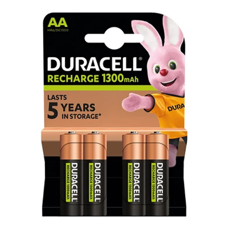 5000394039247 - DURACELL 4 PILES RECHARGEABLES AA 1300MAH