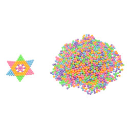 3700773320721 - 5000 AQUA PERLES 5MM 5 COLORIS FLUO CLASSIQUES