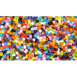 4027608137026 - 20 000 PERLES A REPASSER 10 COLORIS CLASSIQUES ASSORTIS