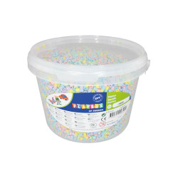 4027608137033 - 20 000 PERLES A REPASSER COLORIS PASTELS ASSORTIS