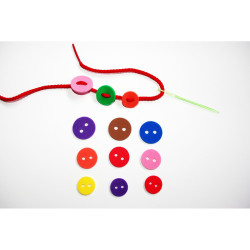 3700010419898 - 300 BOUTONS MOUSSE COLORIS ASSORTIS