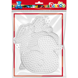3471057321009 - 6 PLAQUES POUR MAXI-PERLES À REPASSER ANIMAUX ASSORTIS