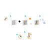 3701385301900 - 5 PLAQUES POUR AQUA PERLES