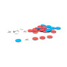 4260414066450 - 400 JETONS DE COMPTAGE BICOLORE ROUGE/BLEU