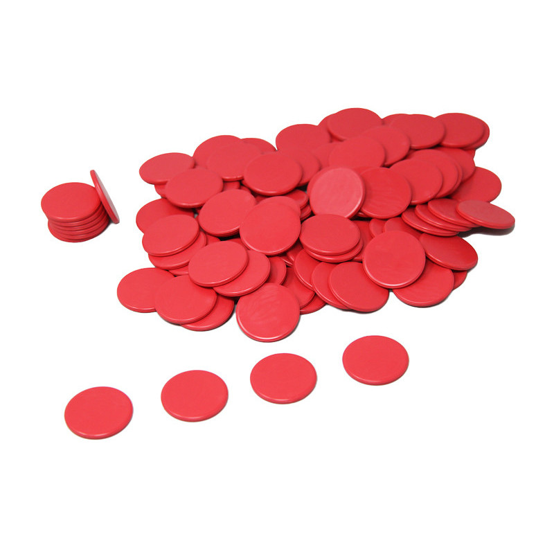4260414068041 - 100 JETONS COLORIS ROUGE