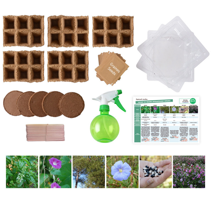 359876142808 - COFFRET MATERIEL ET GRAINES DEVELOPPEMENT DURABLE
