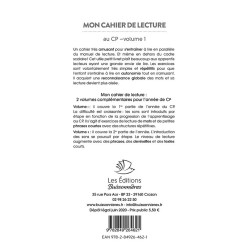 9782849265444 - MON CAHIER DE LECTURE AU CP VOLUME 1 DÉBUT CP
