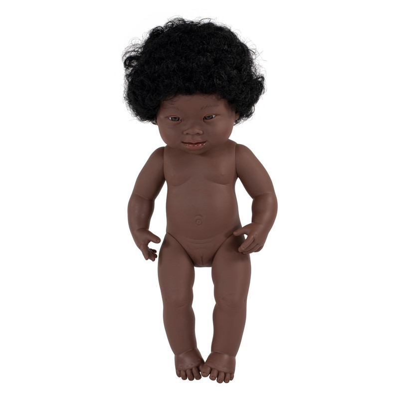 8413082310691 - POUPÉE SYNDROME DE DOWN 38 CM FILLE AFRICAINE