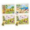 8426804522159 - 4 PUZZLES BOIS LES 4 SAISONS 15 PIECES