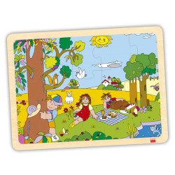 8426804522159 - 4 PUZZLES BOIS LES 4 SAISONS 15 PIECES