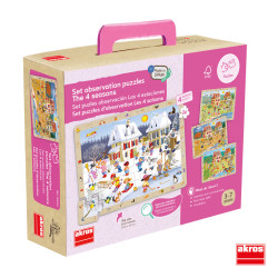 8426804504247 - 4 PUZZLES D'OBSERVATION LES 4 SAISONS 24 PIECES