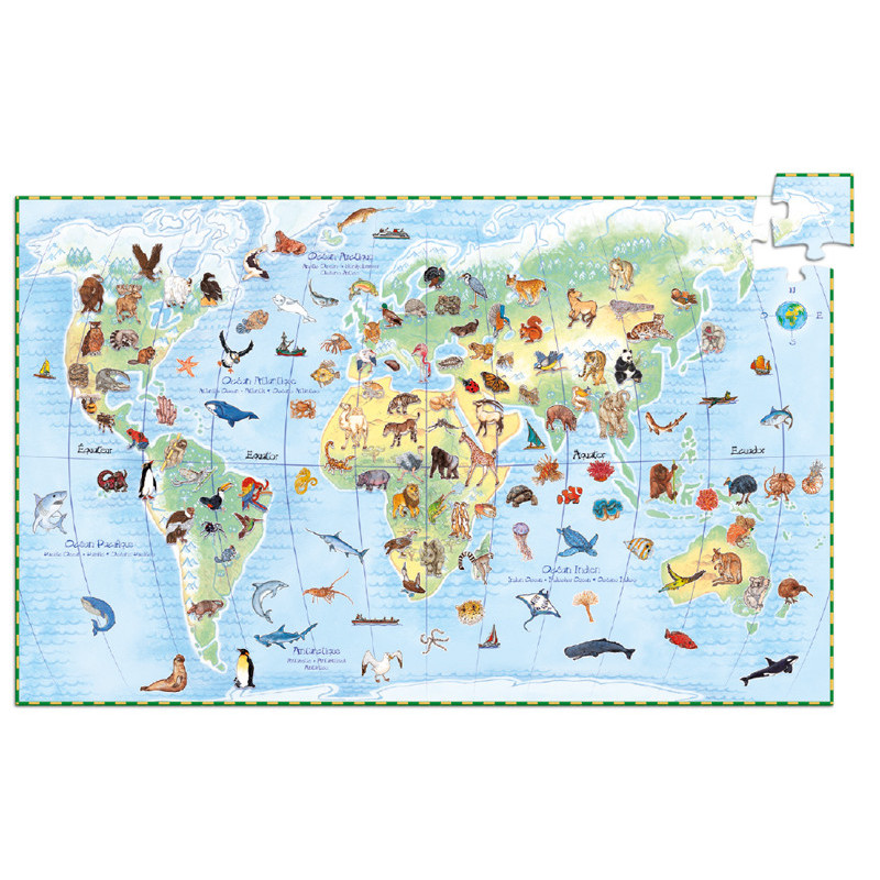 3070900074200 - PUZZLE ANIMAUX DU MONDE