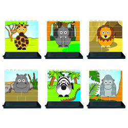 8412499834363 - PUZZLE UP LES ANIMAUX DE LA SAVANE