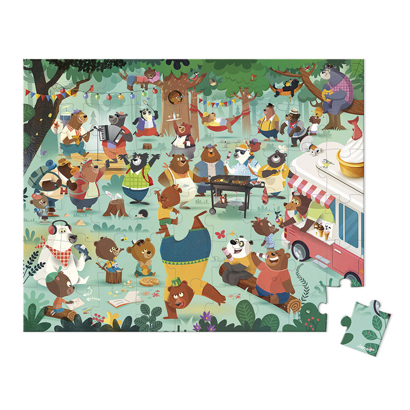 3700217326104 - PUZZLE LA COUSINADE DES OURS - 54 PIÉCES