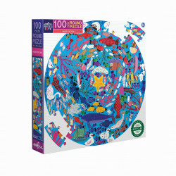 689196513343 - PUZZLE ROND LA MER - 100 PIÈCES