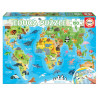 8412668181151 - PUZZLE CARTE DU MONDE DES ANIMAUX - 150 PIÈCES