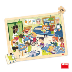8426804522500 - 4 PUZZLES MON ECOLE INCLUSIVE 24 PIECES
