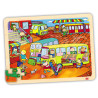 8426804521350 - 4 PUZZLES BOIS LES TRANSPORTS 35 PIECES