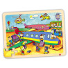 8426804521350 - 4 PUZZLES BOIS LES TRANSPORTS 35 PIECES