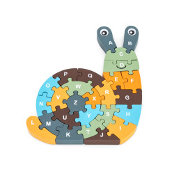 3701198500989 - PUZZLE CHIFFRES ET LETTRES ESCARGOT