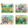 8426804522487 - 4 PUZZLES LIEUX, RESPECT ET VIVRE ENSEMBLE 48 PIECES