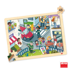 8426804522487 - 4 PUZZLES LIEUX, RESPECT ET VIVRE ENSEMBLE 48 PIECES
